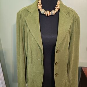 Requirements Olive Green Women's Blazer